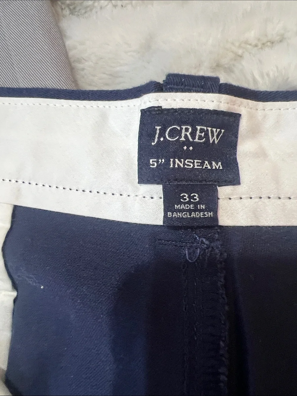 J. Crew Navy Flat-Front Men’s Chino Shorts